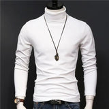 Riolio Man Thermal Turtleneck Casual Sleepwear Shirt S-2XL Sleeve Long Slim Coat 5colors Basic Sweater Bottom Winter