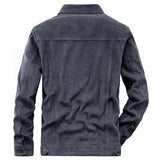 Riolio Wellsome Men's Streetwear Motorcycle Corduroy Coats Winter Bomber Jackets Men's Windbreaker Multi-pocket Cotton Cargo Parkas