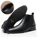 Riolio Size 7~13 Men Chelsea Boots Italian Style Ankle Boots soft leather Men Boots