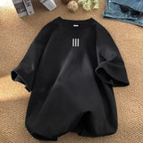Riolio Men's Oversized T-shirts Mens Cotton T Shirt White 5XL Casual Summer Wear Fashion Print Tee Shirts for Men New Clothing