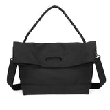 Riolio  High Quality Black Men Tote Crossbody Bag  Large Capacity Casual Shoulder Handbags Men's Messenger Bag Fitness Computer Bag