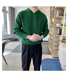 Riolio New Japanese Leisure Men's Hooded Sweater Trendy Harajuku Preppy Style Long Sleeve Hoodies Autumn Casual Vintage Warmth Knitwear