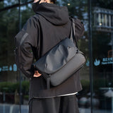 Riolio  Minimalist Black Men's Shoulder Bag Male High Quality Waterproof Briefcase Crossbody Bag Business Style Messenger Bags for Men