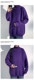 Riolio  Sweater men 2025 New Men Knitwear Solid High Neck Sweater Soft Warm Comfortable Winter Pullover Fashion Casual Warm Sweater