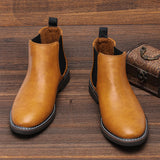 Riolio 40-46 Chelsea Boots Men Brand Comfortable Fashion Chelsea Boots