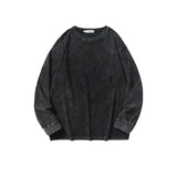 Riolio American Retro T Shirts Men Oversized T-shirt Women Loose Long Sleeve Shirt Vintage Hip Hop Y2K Style Men's Streetwear Plus Size