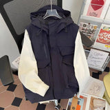 Riolio Outdoor Summer Thin Hat Vest Multi-ket Functional Workwear American Sle Youth Casual Faion Polyester Blend Fabric