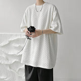 Riolio  New Summer Men's Ripped Hole T Shirt Fashion T Shirt Mens Oversized Hip Hop Short Sleeve Mens Streetwear Casual Top Tees