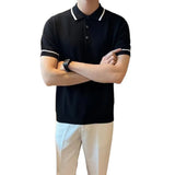 Riolio  Men's Summer Casual Fashion Polo Shirt is Versatile and Suitable for Any Occasion with Lightweight and Breathable Fabric