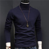 Riolio Man Thermal Turtleneck Casual Sleepwear Shirt S-2XL Sleeve Long Slim Coat 5colors Basic Sweater Bottom Winter