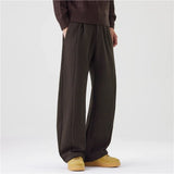 Riolio  Men's Wide Leg Trousers High Waist Relaxed Fit Casual Pants