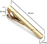 Riolio  (Pack 4 Pieces ) Tie Clips for Men, Black Gold Blue Silver Tie Bar Set for Regular Ties, Luxury Box Gift Ideas  novedad