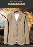 Riolio Men's Premium Suit Jacket Spring Autumn Casual Workwear Pure Cotton Jacket Men's Korean Version Slim Fit Loose Plus Size Suit