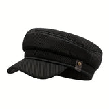 Riolio  Breathable Mesh Flat Cap Vintage-Inspired Sailor Hat Adjustable Snapback Closure Funky Style for Golf Hunting Driving