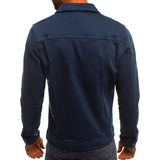 Riolio New Men's Jeans Jacket Business Casual Lightweight Long Sleeve Shirt High Street Spring Autumn Jackets Biker Coat Outwear Tops