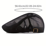 Riolio Outdoor Sun Hats Breathable Mesh Newsboy Cap Beret Men's Casual Hat Berets Spring Summer Autumn Flat Gorras