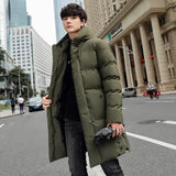 Riolio Male Windproof Fashion Mens Plus Size Parka Winter Parka Warm Outerwear Thicken Puffer Coat Men's Winter Brand Thick Men Parkas