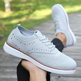 Riolio  Spring and Autumn Men's Breathable Sports Shoes, Fashionable Casual Dress Shoes, Oxford Elegant Men's Shoes, Men's Loafers