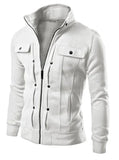 Riolio Hoodie Fleece Cardigan Hooded Coat Men's Hoodies Sweatshirts Pullover For Male Hoody Sweatshirt