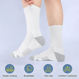 Riolio 5 Pairs Autumn And Winter Men's Oversized Basketball Socks Solid Color Comfortable Wear-resistant And Deodorant Large Szie Socks