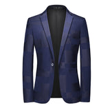 Riolio WELL DRESSED MEN 2024 New Men Business Social Suit Jacket Summer Men's Single breasted Thin Dress Male Jacquard Blazers Coats