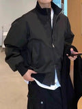 Riolio American Sle Cleanfit ort Baseball Jaet Men Loose Spring Autumn Bomber Flight Couple's Jaet 2025 Ox Cloth Sportswear