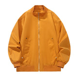 Riolio Men's Autumn New Jacket Stand Collar Trendy Versatile Casual Jacket Waterproof and Windproof Outdoor Casual Men's Clothing