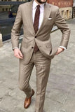 Riolio Men's Suit   Handsome Casual 2 Piece Suit For Men Wedding Tuxedos Notched Lapel Groomsmen  Business  Prom Blazer