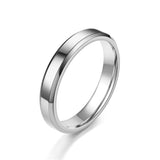 Riolio New Classic Glossy Ring Men Temperament Fashion Stainless Steel Round Finger Ring For Men Jewelry Gift