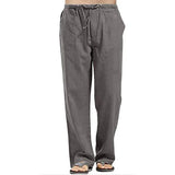 Riolio  Oversized Harajuku Trousers Men Loose Cotton Linen Pants Gym Sweatpants Men Training Jogger Pants Casual Sport Pants Man Clothes