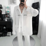 Riolio  Fashion Long-sleeved High-end Casual Trendy Brand Shirts Loose New Shirts Versatile Shirts