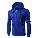Riolio Autumn Men Sweatshirts Long Sleeve Jacket Hoodie Zipper Closure Jacket Male Hoodies Sweatshirt Slim Fit Male Clothing