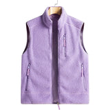 Riolio Outdoor Sleeveless Coats Vests Male Warm Cotton Waistcoat Autumn Jackets Thick Vests Man Classic  Lamb Cashmere Men Fleece Vest