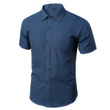 Riolio Men's Long Sleeve White Shirt Casual Business Formal Slim Fit Korean Style Professional Work Shirt Wrinkle-free Ironing