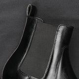 Riolio Chelsea Boots Men Brand Comfortable Fashion Leather Men Boots