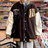 Riolio Jackets Men Fashion Patchwork Striped Teens Couples Baseball All-match Coats Harajuku High Street Designed Loose Outwear Ins