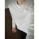 Riolio  Winter Thick T-shirt Men Warm Casual High Neck T Shirt Men Streetwear Korean Loose Long Sleeved T-shirt Mens Top Large Size 5XL