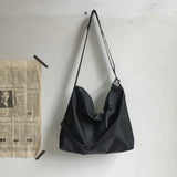 Riolio  Canvas Japan ins bulk schoolbag student handbag simple shopping bag fitness bag waterproof shoulder bag notebook