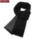 Riolio  Luxury Scarf Man Winter Warm Wool Scarf For Men Cashmere Scarves Casual Plaid Male Long Pashmina Outdoor Shawls Man Muffler Gift