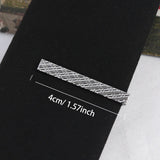 Riolio  Tie Pin for Men Necktie Accessories Silvery Colour Ties Metal Tone Simple Bar Clasp Practical Clasp Tie Clip Collar Clip Male