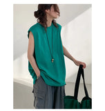 Riolio Summer Men Trendy Casual Streetwear Oversized Sleeveless T-shirt Youth Y2K Hip Hop Cotton Tank Tops Sports Basketball Vest