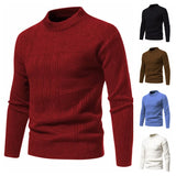 Riolio 5 Styles Autumn and Winter New Men's Sweaters Warm and Skin-friendly Elastic Sweaters Pullover Knit Sweater