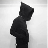 Riolio  New Hoodies Men zipper Cardigan harajuku black sweatshirts hip hop swag style skateboard streetwear Cloak Hooded jacket coat