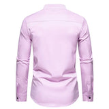 Riolio Luxury Clothes Men Blusas Estampadas Dress Shirt Patchwork Color Wedding Party Social Festival Hombre Steampunk Gentleman Shirts