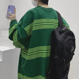 Riolio Spring Autumn Striped Y2K Harajuku Hip Hop Sweatshirts Man Oversized Casual Tops Long Sleeve Loose Pullover Streetwear Clothes