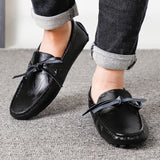 Riolio  Spring Luxury Brand Loafers Soft Sole White Casual Shoes Designer Soft Leather Versatile Fashion Business Driving Leather Shoes