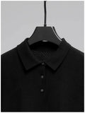 Riolio  New Trendy Men Polo Shirt Leisure High Quality Knit T-shirts American Style Fashion Breathable Button-down Short Sleeve Knitwear