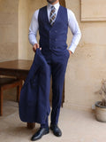 New Arrival Navy Men's Suit Set For Business Party Prom Wear Handsome Classy Slim Fit Dresswear For Men Daily Office