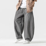 Riolio  New Arrival Men Casual Pants High Street Cross Pants Cotton Chinese Style Streetwear Male Harem Trousers