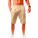 Riolio  Oversized Casual Soild Shorts Men Summer Cotton Linen Shorts Man Breathable Sport Beach Shorts Gym Basketball Shorts Men Clothes